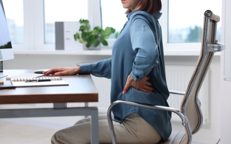 Zones du corps affectées par les mauvaises postures